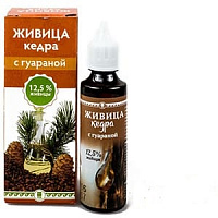 Живица кедра 12,5% с гуараной