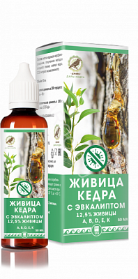 Живица кедра 12,5% с эвкалиптом