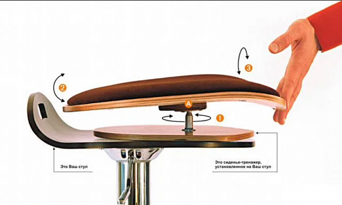 Ортопедическое сиденье-тренажер Спина ОК