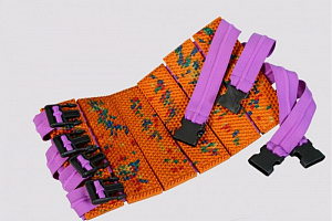 Аппликатор Ляпко Пояс Спутник, 6 пластин, размер каждой – 50 х 180 мм, шаг игл – 5,8 мм