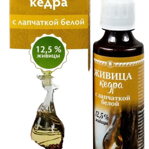 Живица кедра 12,5% с лапчаткой белой