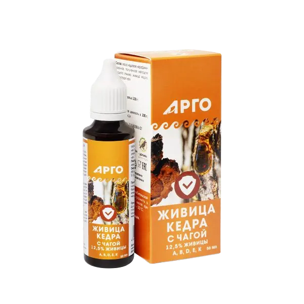 Живица кедра 12,5% с чагой