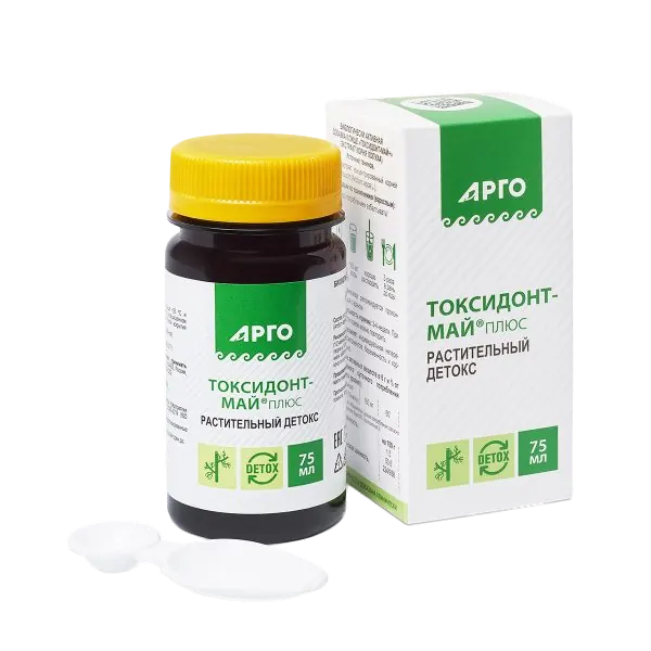 Токсидонт -  май +/ экстракт корня лопуха 75 мл.