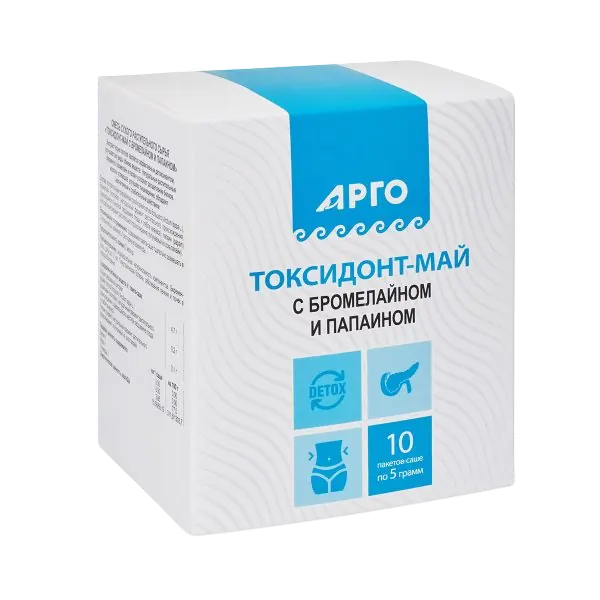 Токсидонт-май с бромелайном и папаином