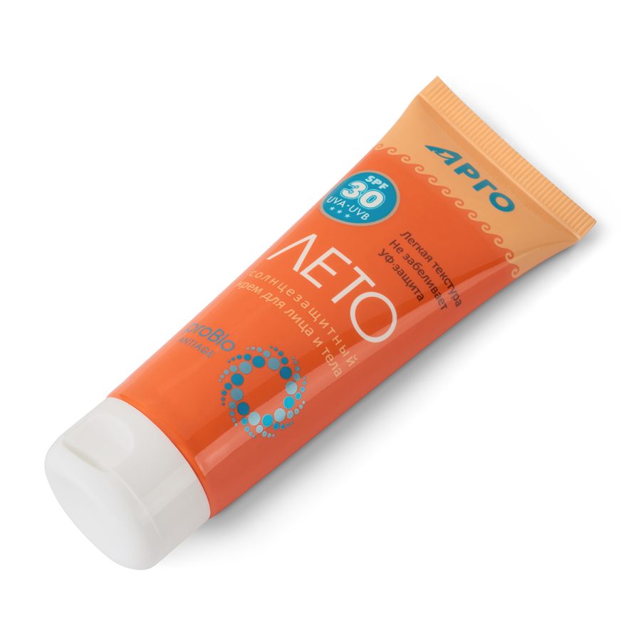 Лето. Крем солнцезащитный с SPF 30