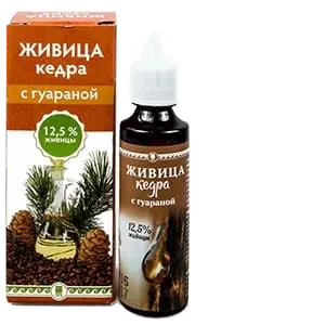 Живица кедра 12,5% с гуараной