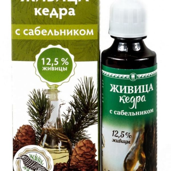 Живица кедра 12,5% с сабельником